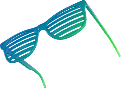 Sunglasses_Blue_Tilt Up